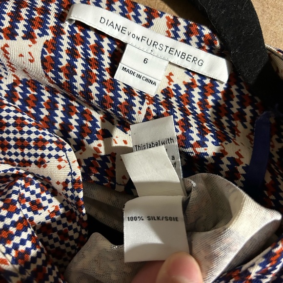 Diane Von Furstenburg Silk Wrap-Style Dress - Picture 10 of 12